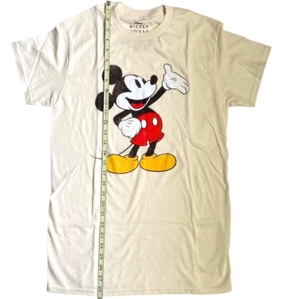 ✨NWT Urban Outfitters Unisex Disney Mickey Mouse Graphic Cream Tee - Picture 2 of 7